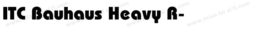 ITC Bauhaus Heavy R字体转换